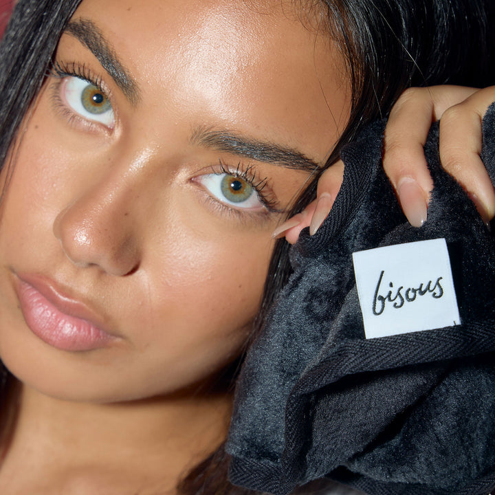 Bisous Cloth - Charcoal Black